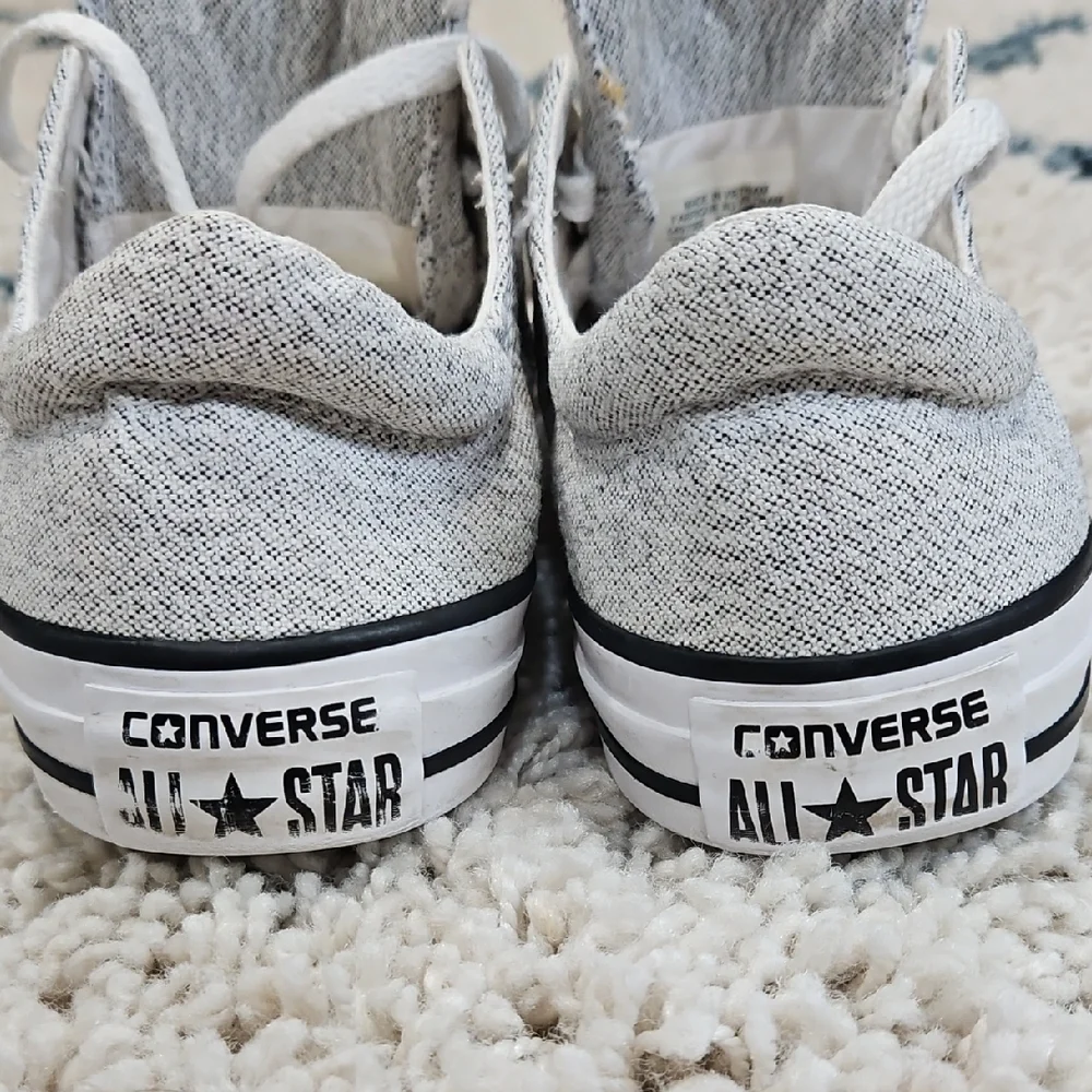 Casual Gray and White Women's Sneakers - Picture 4 of 14